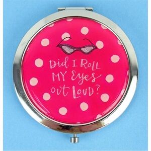 Pink Polka Dot Compact Mirror